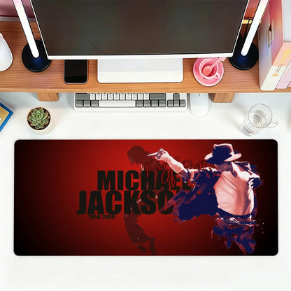Classic Singer M-Michael Jackson Mouse Pad For Office Gaming And Keyboards Non-Slip Large Waterproof