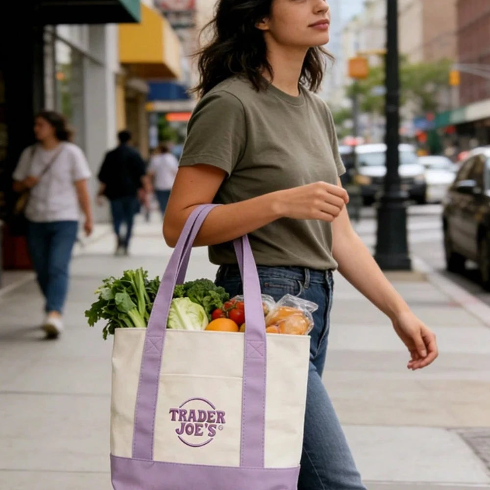 Canvas Tote Bag With Zipper, Multi-Pocket Women's Shoulder Bag, Multiple Pockets Can Hold Daily Necessities Travel Items