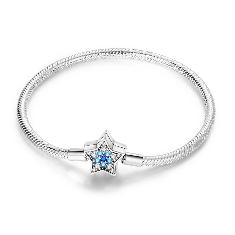 925 Sterling Silver Heart Love Snake Chain Bracelet Infinite Knot Butterfly For Women Fit Original Charms Beads Jewelry Gift