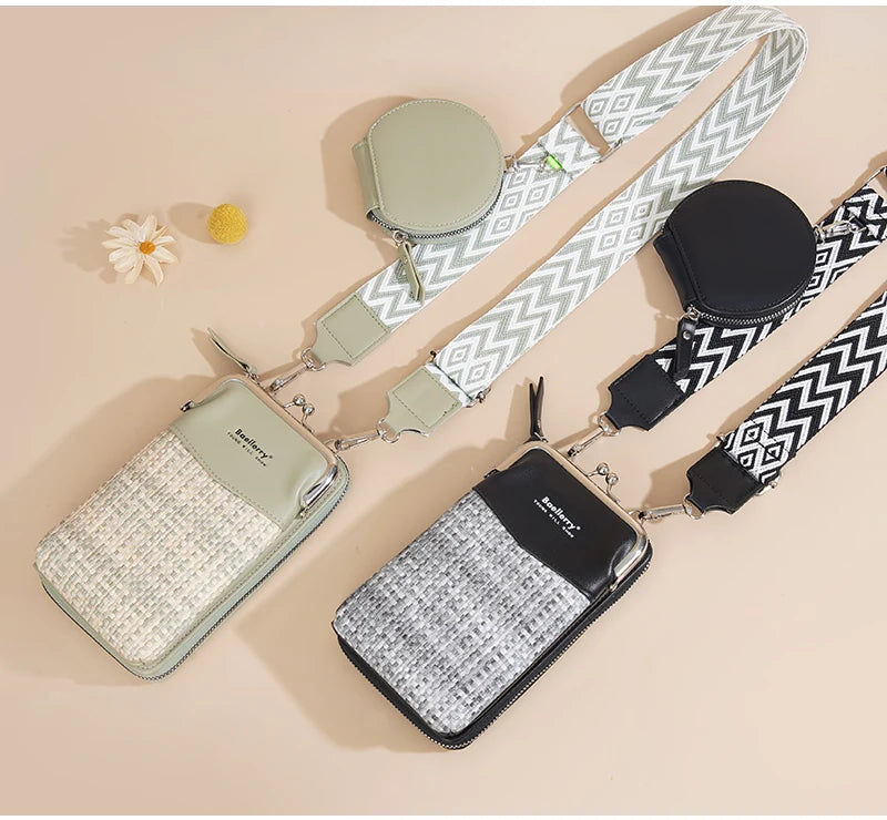 Baellerry New Big Capacity Women Phone Bags Crossbody Shoulder Female Composite Bag Handbag Zipper Coin Pocket Women's Wallet