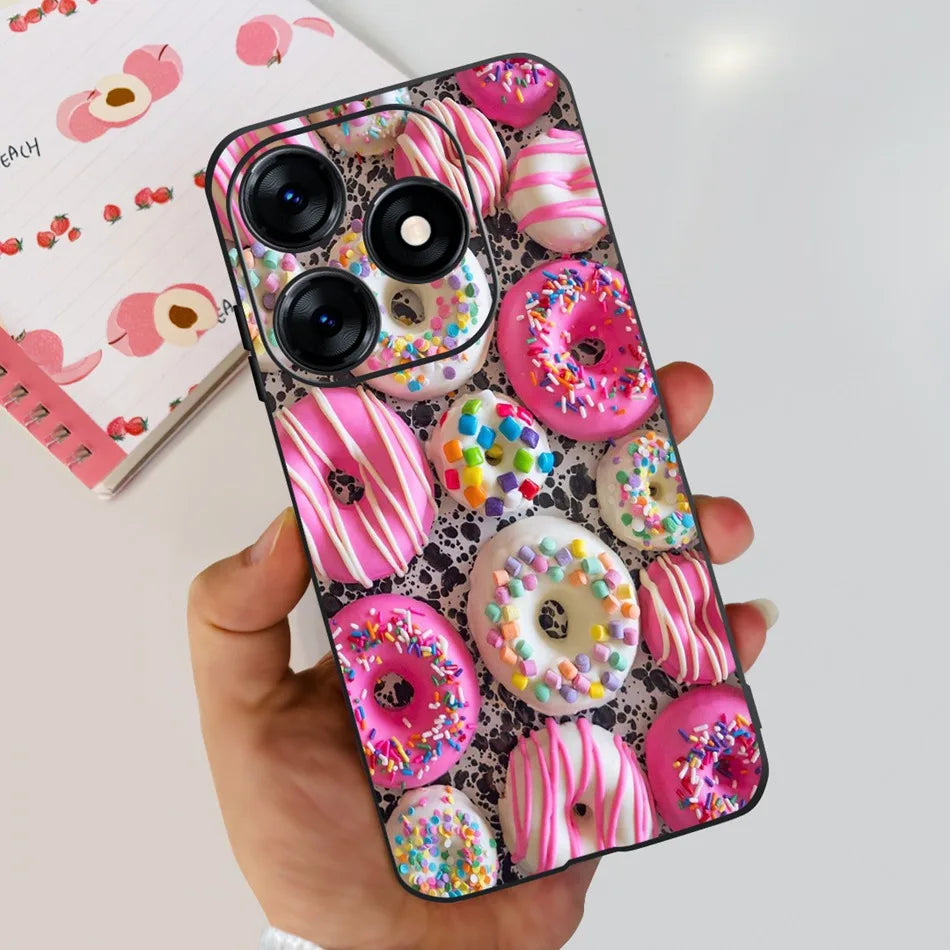 Phone Case For Tecno Spark 10 10C 2023 Fashion Flower Cat Butterfly Soft Silicone TPU Cases For Tecno Spark10 Spark10c KI5q KI5k