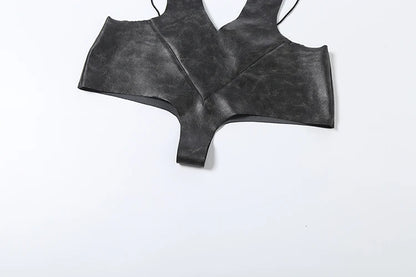 Weird Puss Sexy Backless Romper Women Deep V-Neck Sleeveless Coquette Summer New 2026 Trend Stretch Skinny Clubwear Playsuit