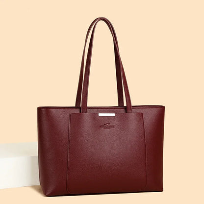High Quality Leather Shoulder Crossbody Messenger Tote Bag Large Handbag Purses Genuine Brand Luxury Designer Women Bags