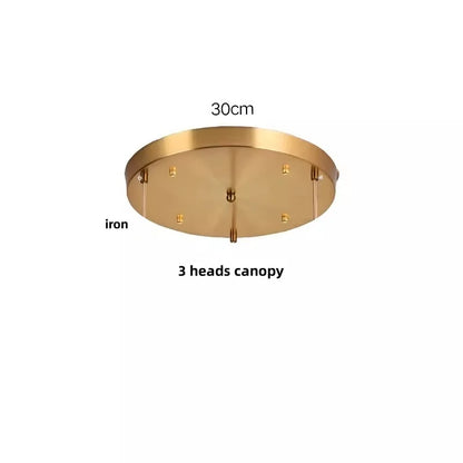 IWHD Home Decor LED Pendant Lights Kitchen Restaurant Copper Socket Flower Green Glass  Nordic Modern Walnut Wood Hanging Lamp