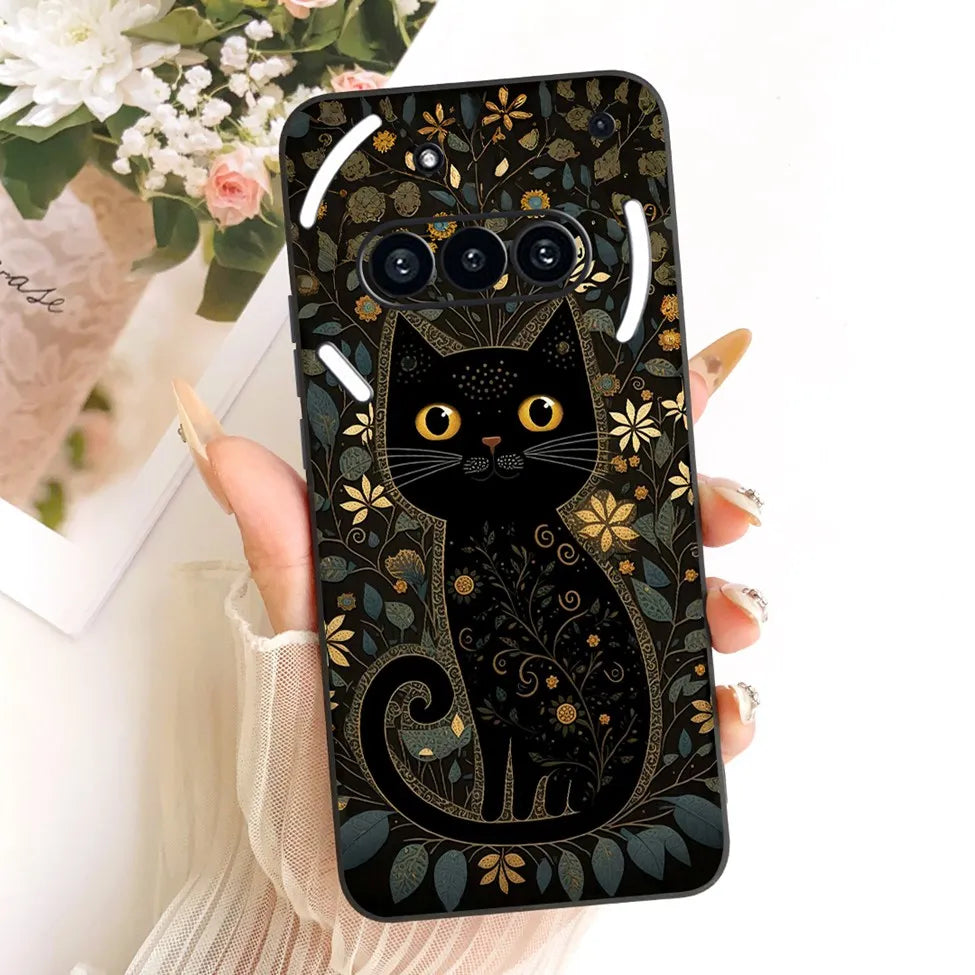Casing For Nothing Phone (3a) A059 Cover For Nothing Phone 3a Case Silicone Cute Cat Fashion Butterfly Funny Painted