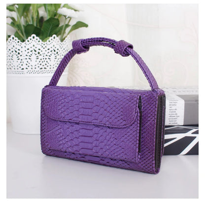 Luxury Snake Pattern Chain Flap Handbags Evening Clutches Crossbody Messenger Shoulder Bags Women Female Ladies Luxurious Purses