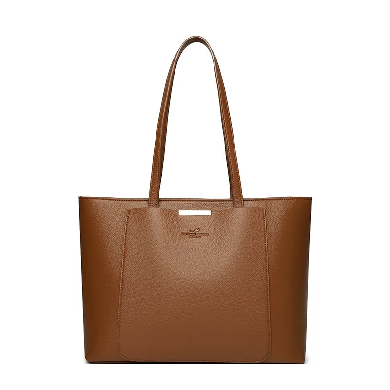 High Quality Leather Shoulder Crossbody Messenger Tote Bag Large Handbag Purses Genuine Brand Luxury Designer Women Bags