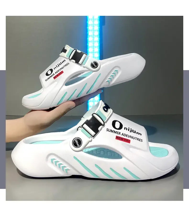 Male Flip Flops Massage Slippers Indoor Beach Clogs Outdoor Comfortable Sandals Soft Slides Men Casual Shoes Women Home Slippers