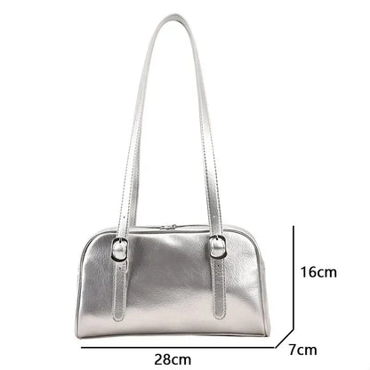 2026 Luxury Designer Handbags Pure Color Causal Bag Big Capacity Pillow Underarm Bag Green Commuter Shoulder Bags for Women