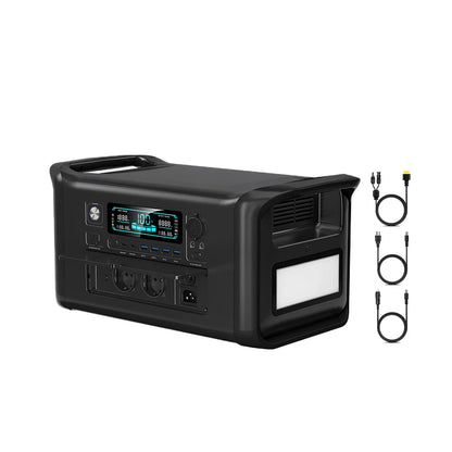RV Camping CTOLITY AP1000 AP2000 1800W/2400W Solar Generator  Portable Mobile Power Station 200W Solar Panels Portable Foldable