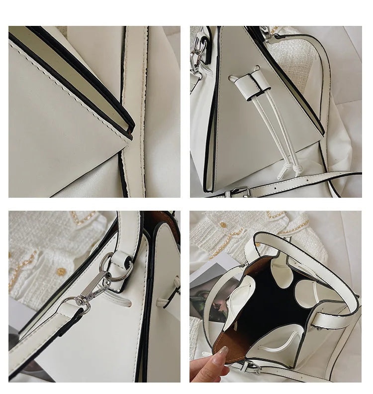 Fashion Ladies Shoulder Bags Handbag High Quality Leather Crossbody Bag Designer Female Triangle BagsSense of Luxury Women Bags