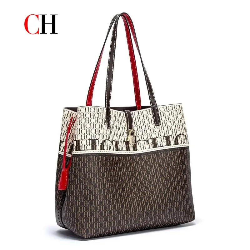 CH Ladies Handbag Large Capacity Shoulder Bag Ladies Handbag Luxury Brand 2026 New Multifunctional Fashion Design Classic Retro