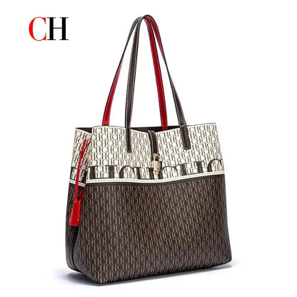 CH Ladies Handbag Large Capacity Shoulder Bag Ladies Handbag Luxury Brand 2026 New Multifunctional Fashion Design Classic Retro