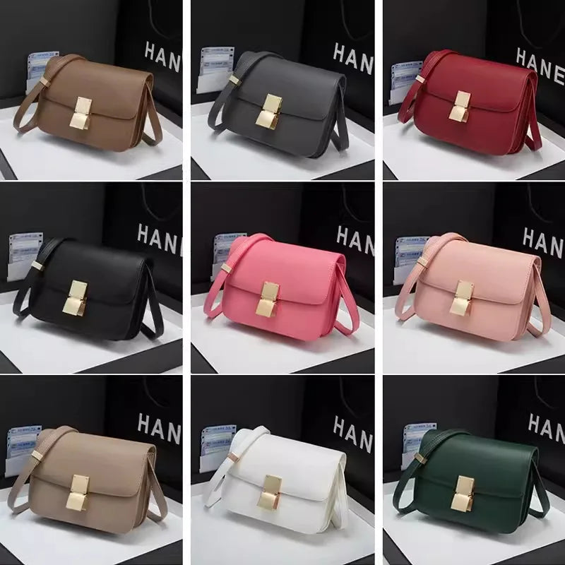 Luxury Designer Tofu Bags Square Bag One Shoulder Crossbody Bag Fashion Handbags Top Quality Genuine Leather Women's Bag Chic