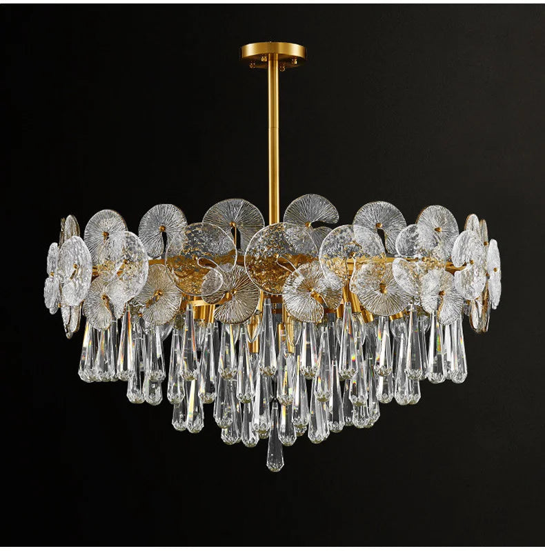Modern Creative Ceiling Chandelier Luxury Crystal Pendant Light for Living Dining Room Bedroom Home Decor Luster Lamp Fixture