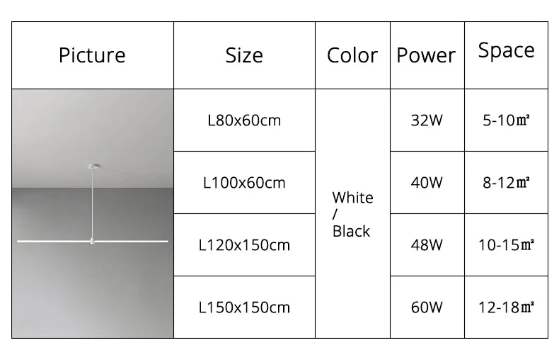 Modern Simplicity Long Linear LED Pendant Lights Strip Hanging Indoor Lamps for Office Table Kitchen  Home Decoration Chandelier