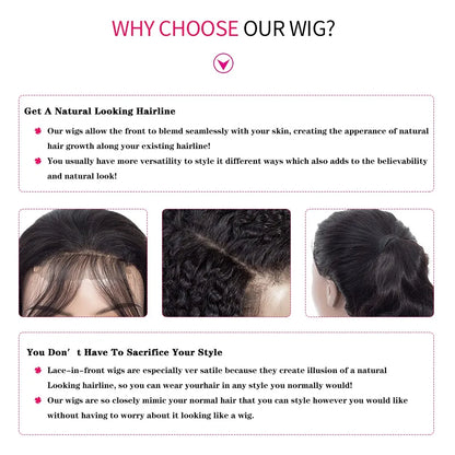 Geeta Curly Drawstring Wigs 13x6 Kinky Curly Lace Front Wig 13x4 Human Hair Lace Frontal Wigs Human hair for Women 4x4 5x5 Wig