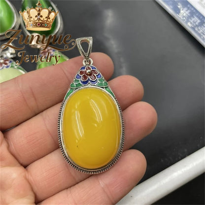 Natural Colorful Cat's Eye Stone Pendant Necklace Elegant Fashion Daily Wear Luxury Quality Fine Jewelry For Women Unisex Gift