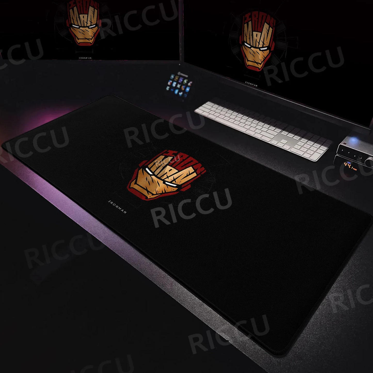 Lager I-Iron Man Mouse Pad Anime Hero Gamer Cabinet PC Gaming Non-slip Carpet Accessories Office Home Keyboard Computer Desk Mat