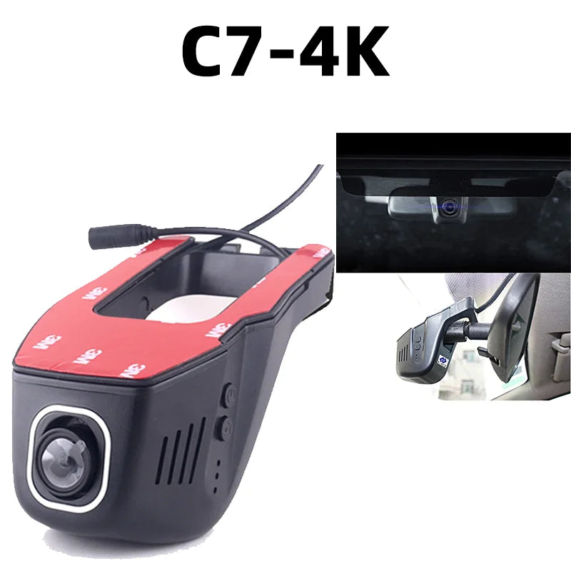 Yanace 1K/2K/4K Dashcam WIFI Car Dvr  Driving Recorder WIFI Connection Parking Monitoring Loop Video HD Night Vision Black Box