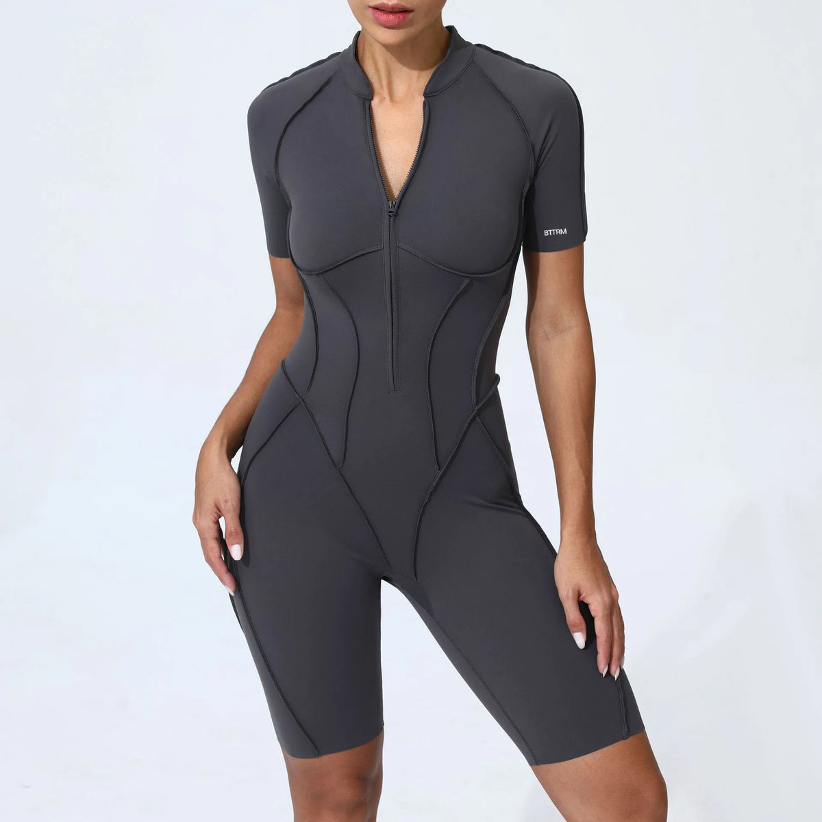 BetterMe Yoga Bodysuit  Women's Tracksuits Gym Zipper Jumpsuits Sports Workout High-intensity Fitness One-piece Tights Suit