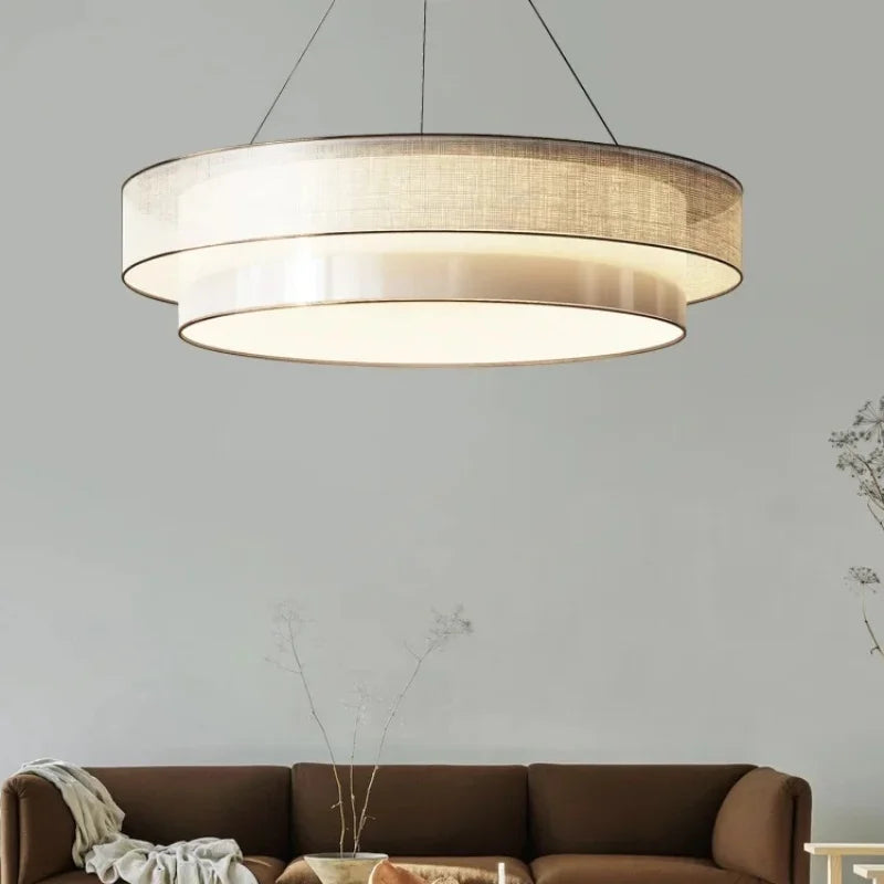 Nordic Fabric Art Led Pendant Lights For Living Dining Room Kitchen Coffee Tables Bedroom Chandelier Home Decor Light Fixture