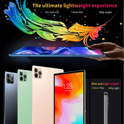 2025 Global Version Original BDF Pad Tablet 10.1 inch HD Android 11, 4GB+64GB, 5000mAh ,3G Dual SIM WiFi Tablet PC