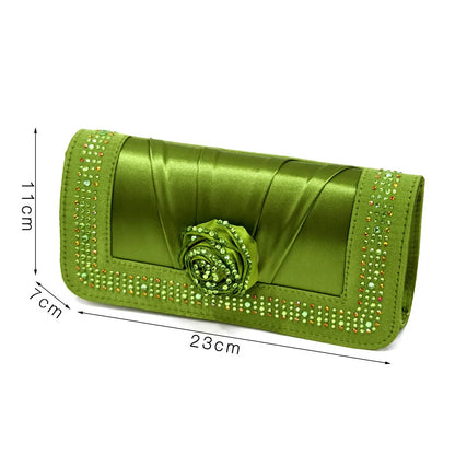 Doershow Beautiful High Quality African Style Ladies Shoes And Bags Set Latest Silver Italian Shoes And Bag Set For Party