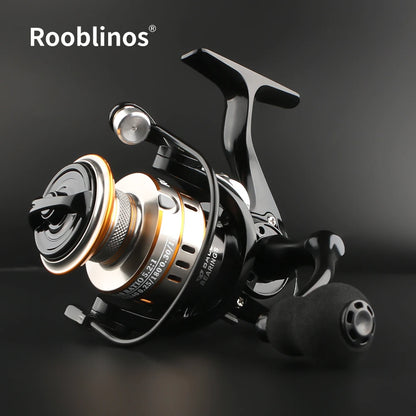 ROOBLINOS RY Spinning Reel, 5.2:1 Gear Ratio, CNC Machined Aluminum Spool, Smooth Powerful Fishing Reel for Fresh & Saltwater