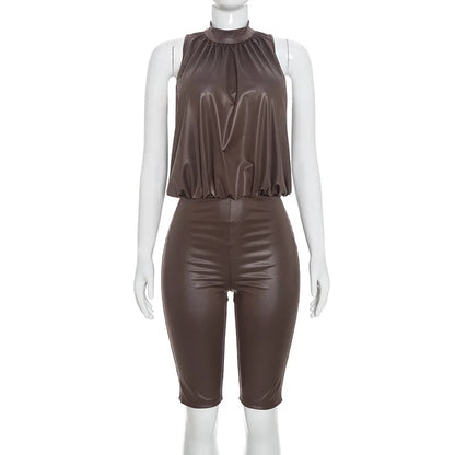 Sexy Halter Jumpsuits 2026 Summer Fashion Clothes Women One Piece Elegant Luxury Bodycon Club Party Playsuit Jumpsuits