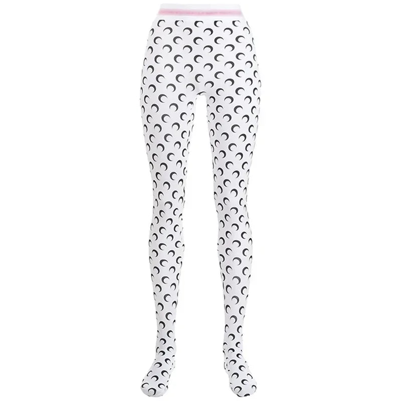 Fashionable Women Printed Elastic Jumpsuit New Summer Casual Seamless Tight Thin Women's High Waisted Leggings