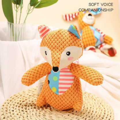 Interactive Cotton Rope Donkey Toy Grey/Brown Plush Sound Pet Training Game for Kittens And Dogs Creative Bite And Play Activity