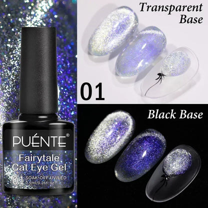 7.5ML Summer Fruit Series Cat Magnetic Gel Nail Polish Green Purple Pink Cat Eye Gel Soak Off UV Nail Art Varnish For Manicure