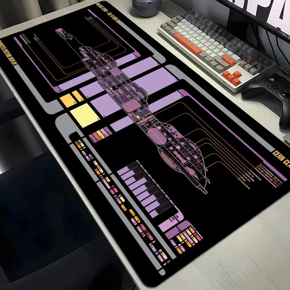 Large Gaming Pad XXL 1200x600 Computer Gamer Star Trek Mouse Pad Cartoon Keyboard Mouse Mat Desk Mouse Pad for PC Desk Pad