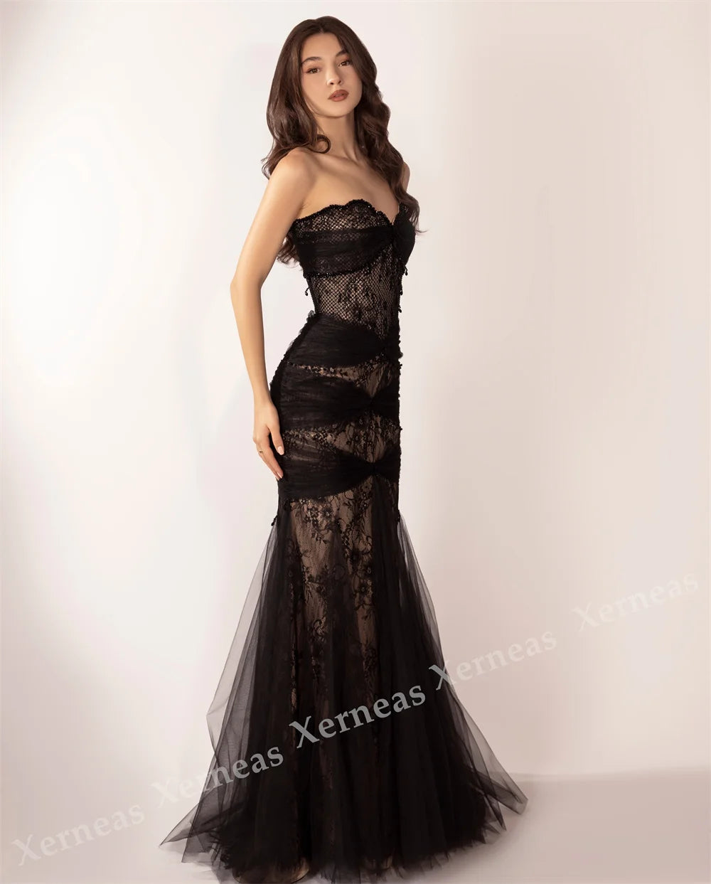 Customized Charming Sweetheart Evening Dress Sleeveless Party Gown Mermaid Long Dresses High Quality Modern Style