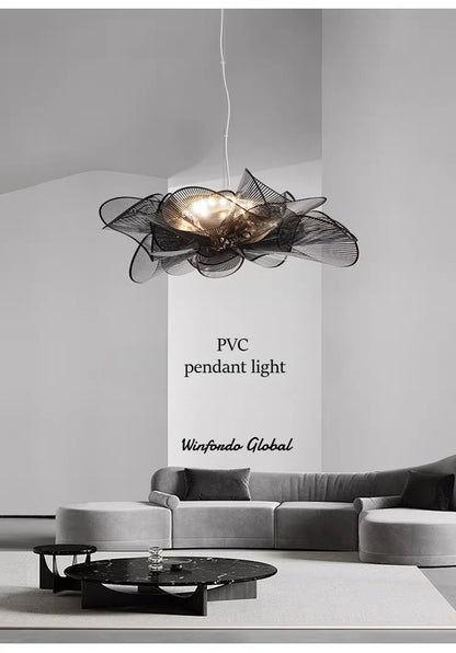 Nordic Classic Ceiling lamps Black/White PVC Modern Designer Lamp Bedroom Home Decor Lighting Dining Room LED Pendant Lights