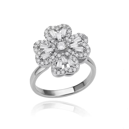 Anti Stress Anxiety Fidget Rings for Women Stainless Steel Sunflower Sun Star Spinner Ring Christmas Jewelry Gifts Dropshipping