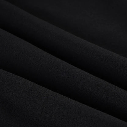SUCHCUTE Black Sexy Backless Halter Dress Women Sleeveless Low-Neck Party Club Dress Aesthetic 90s Clubwear Clothing Chic Outfit