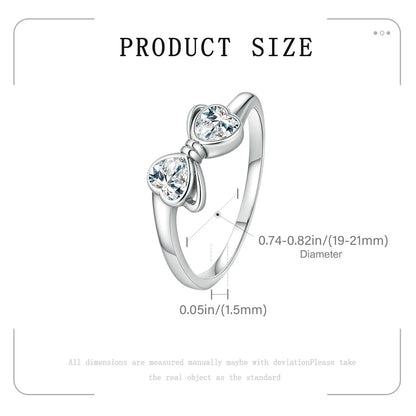 New Original Cartoon Animal Ring S925 Sterling Silver Rings Fashion Elegant Jewelry Romantic Gift For Woman Fine Butterfly Ring