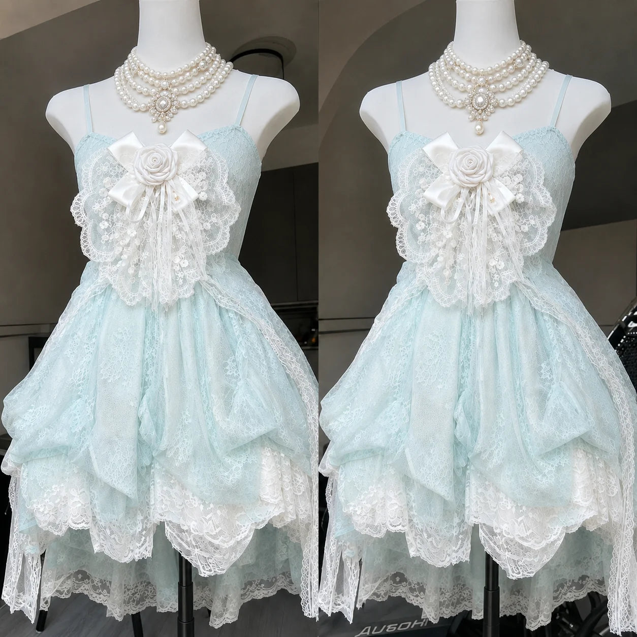 Lace Purple Dot Mini Dress Women Floral Dress Elegant Casuak Y2k Boho Kawaii Vintage One Piece Dress Korean Fashion Vintage Chic