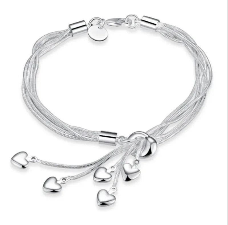 925 Sterling Silver Bracelet Woman Vintage Luxury Original Jewelry Accessories Fashion Designer Party Wedding Jewelry Gifts 2025