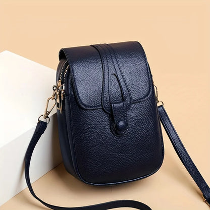 Stylish Flip Open Pu leather Crossbody Bags for Women Versatile Shoulder Purses Phone Pouch Pocket