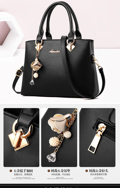 Luxury Handbags Women Bags Designer High-quality Leather Shoulder Bags for Women 2025 Casual Solid Color Purse and Handbags Sac