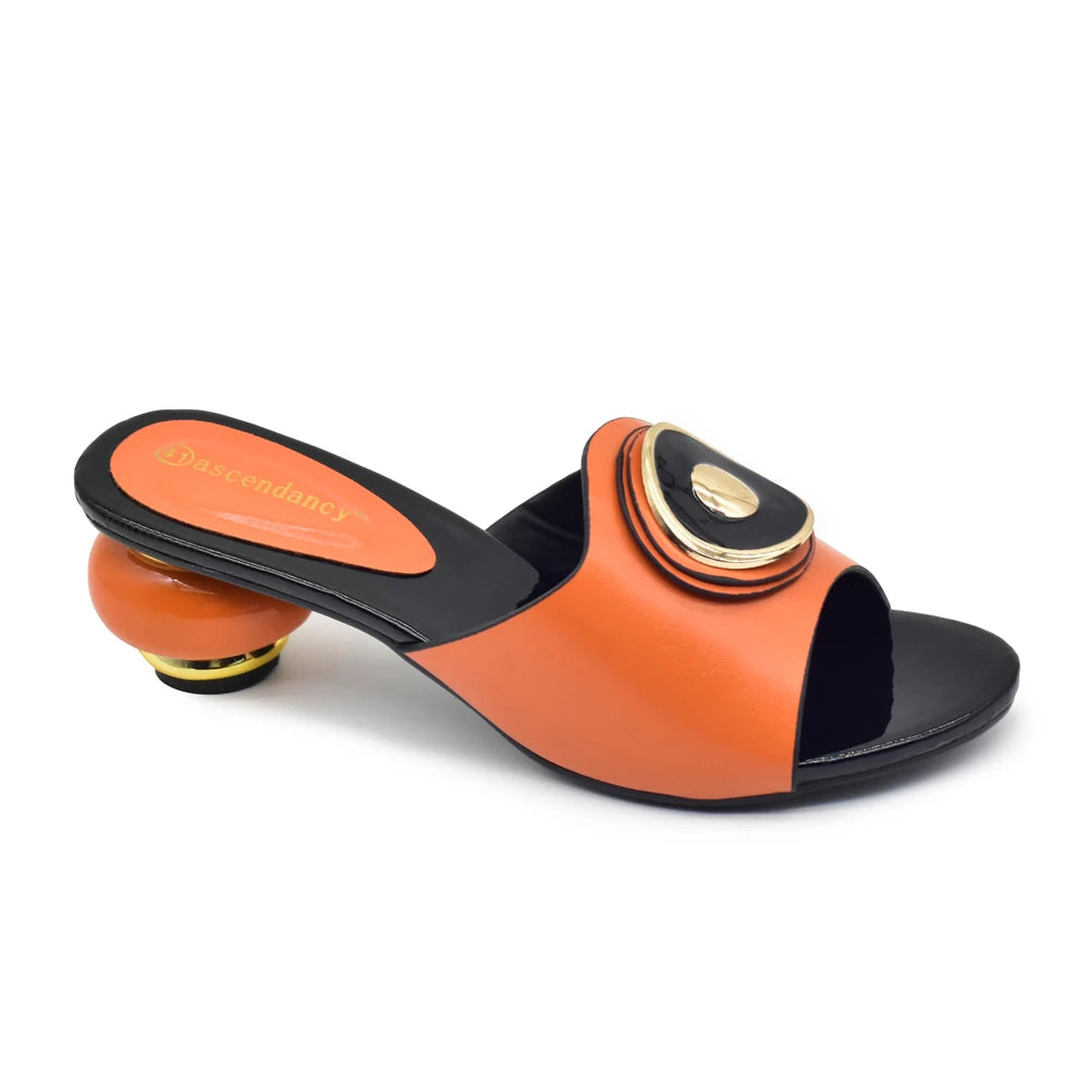New Fashion Open Toe Ladies Shoes and Sandals Luxury Designer High Heels Sandals for Wedding Nigerian Women Party Pumps
