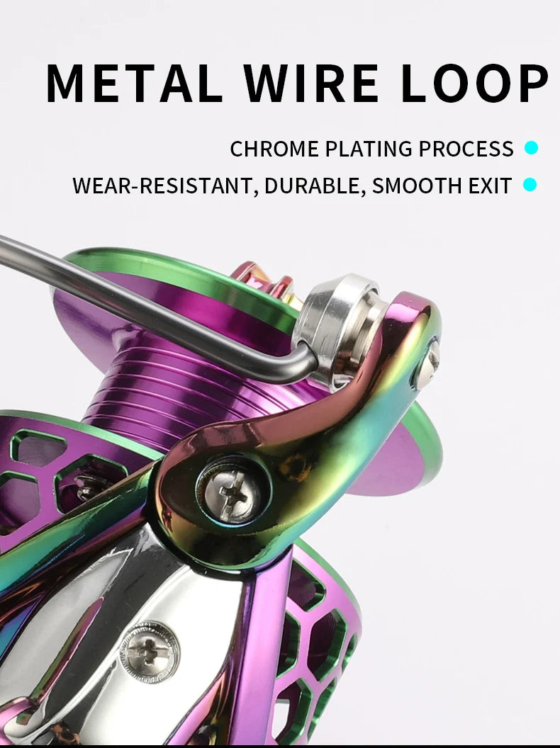 BILLINGS Spinning Reel 22LB Max Drag 14+1BB Ultra Smooth Professional Fishing Reel 5.0:1/4.7:1 Gear Ratio CNC Metal Spool Fishing Reels Wheel For Freshwater Saltwater