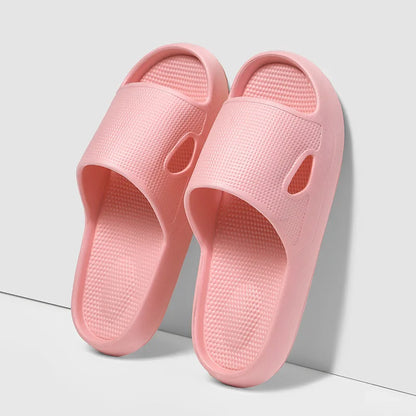 Thick Platform Cloud Slippers EVA Soft Sole Pillow Slides Summer Beach Flip Flops Women Non Slip Bathroom Home Slippers