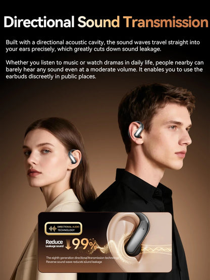 Tecsire Bluetooth Earphones Wireless Earbuds Open Ear Hook Headset HiFi Stereo Comfortable Waterproof For Sports Daily Use