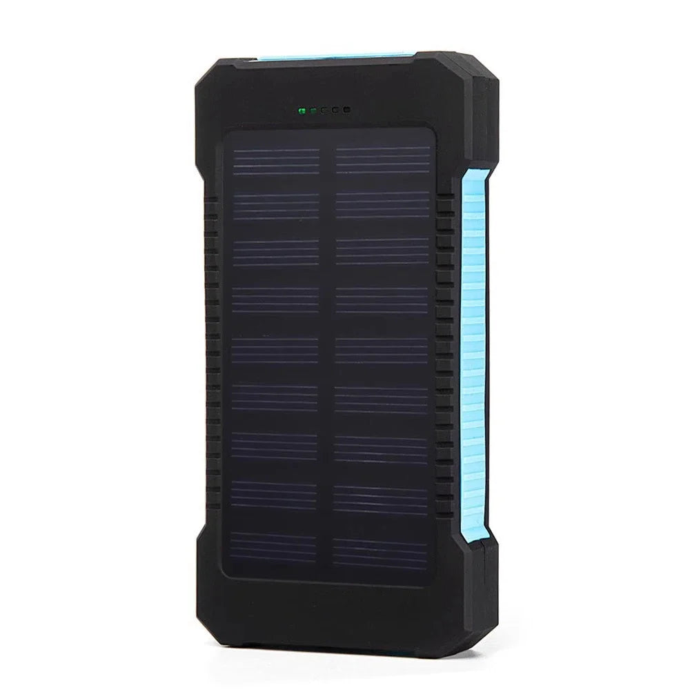 Solar Power Bank 100000mAh Waterproof Portable Solar Panel Charger Powerbank for iPhone16 Samsung Huawei Xiaomi External Battery