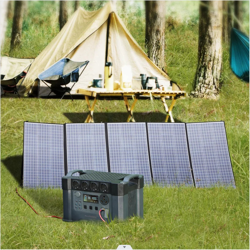ALLPOWERS Solar Generator S2000 Pro with 400W Solar Panel, 4 x 2400W AC Outlets, 2400W Portable Power Station for Home Backup RV