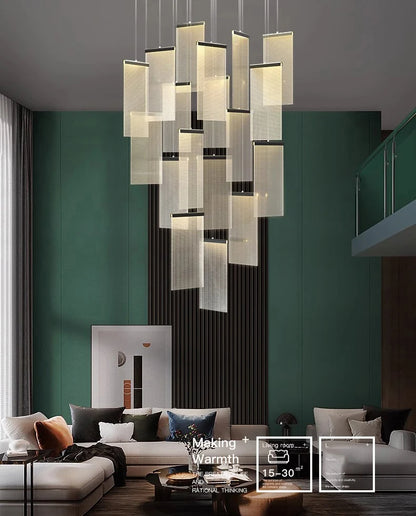 Modern home decor led lights pendant light lamps forstaircase Chandeliers for living room hanging light indoor lighting